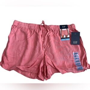 🩷NWT GAP size L drawstring Tencel shorts! Strawberry Ice color & SO SOFT!
